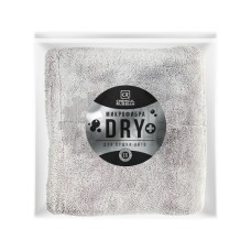 Dry + - супервпитывающая микрофибра для сушки автомобиля, 50x60 см, 900 гр/м, серая,