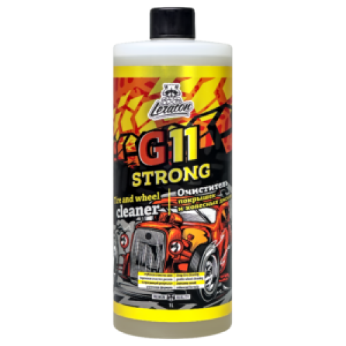 ВЫСОКОКОНЦЕНТРИРОВАННЫЙ ОЧИСТИТЕЛЬ ПОКРЫШЕК И КОЛЕСНЫХ ДИСКОВ LERATON G11 STRONG 1Л ВЫСОКОКОНЦЕНТРИРОВАННЫЙ ОЧИСТИТЕЛЬ ПОКРЫШЕК И КОЛЕСНЫХ ДИСКОВ LERATON G11 STRONG 1Л