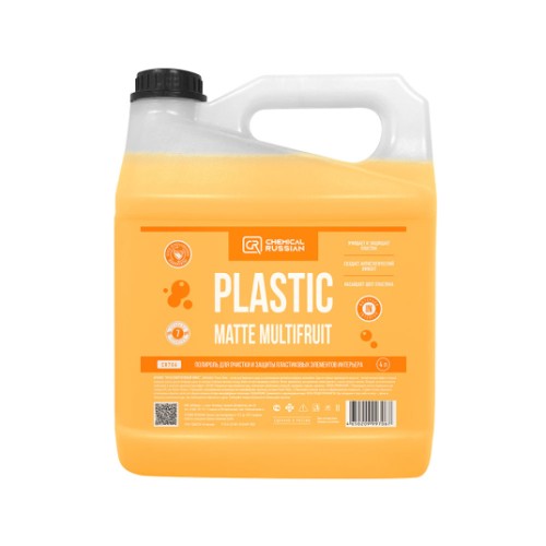 Plastic Matte Multifruit - полироль для очистки и защиты пластиковых элементов интерьера, 4 л Plastic Matte Multifruit - полироль для очистки и защиты пластиковых элементов интерьера, 4 л