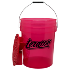 ПРОЗРАЧНОЕ ВЕДРО ДЛЯ МОЙКИ АВТОМОБИЛЕЙ С СЕПАРАТОРОМ (КРАСНОЕ) 20Л LERATON BUCKET BW2
