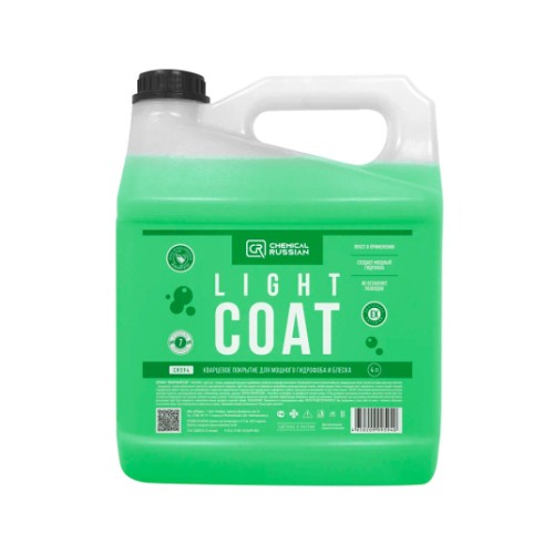 Light Coat - кварцевое покрытие для мощного гидрофоба и блеска, 4 л, CR594 Light Coat - кварцевое покрытие для мощного гидрофоба и блеска, 4 л, CR594